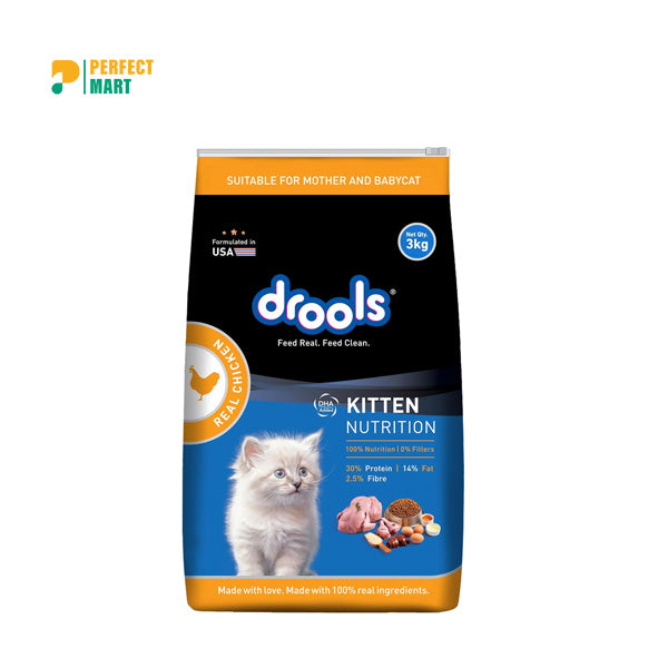 Drools Real Chicken Kitten Cat food 3 KG
