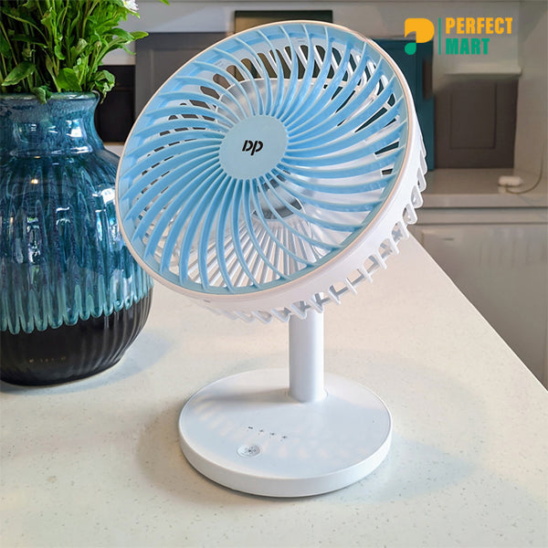 Duration Power DP-7625 Rechargeable Small Table Fan