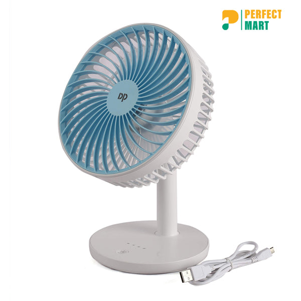 Duration Power DP-7625 Rechargeable Small Table Fan