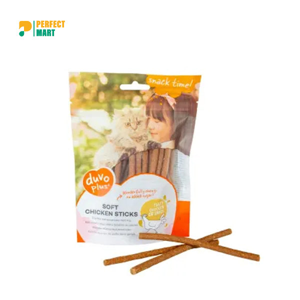 Duvo Plus Soft Salmon Sticks Cat Snack 50g