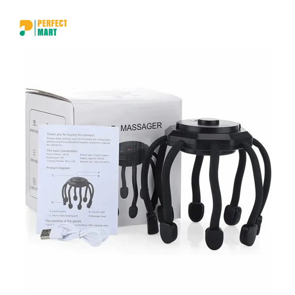 Electric Claw Head Massager – Stress Relief & Sleep Improvement
