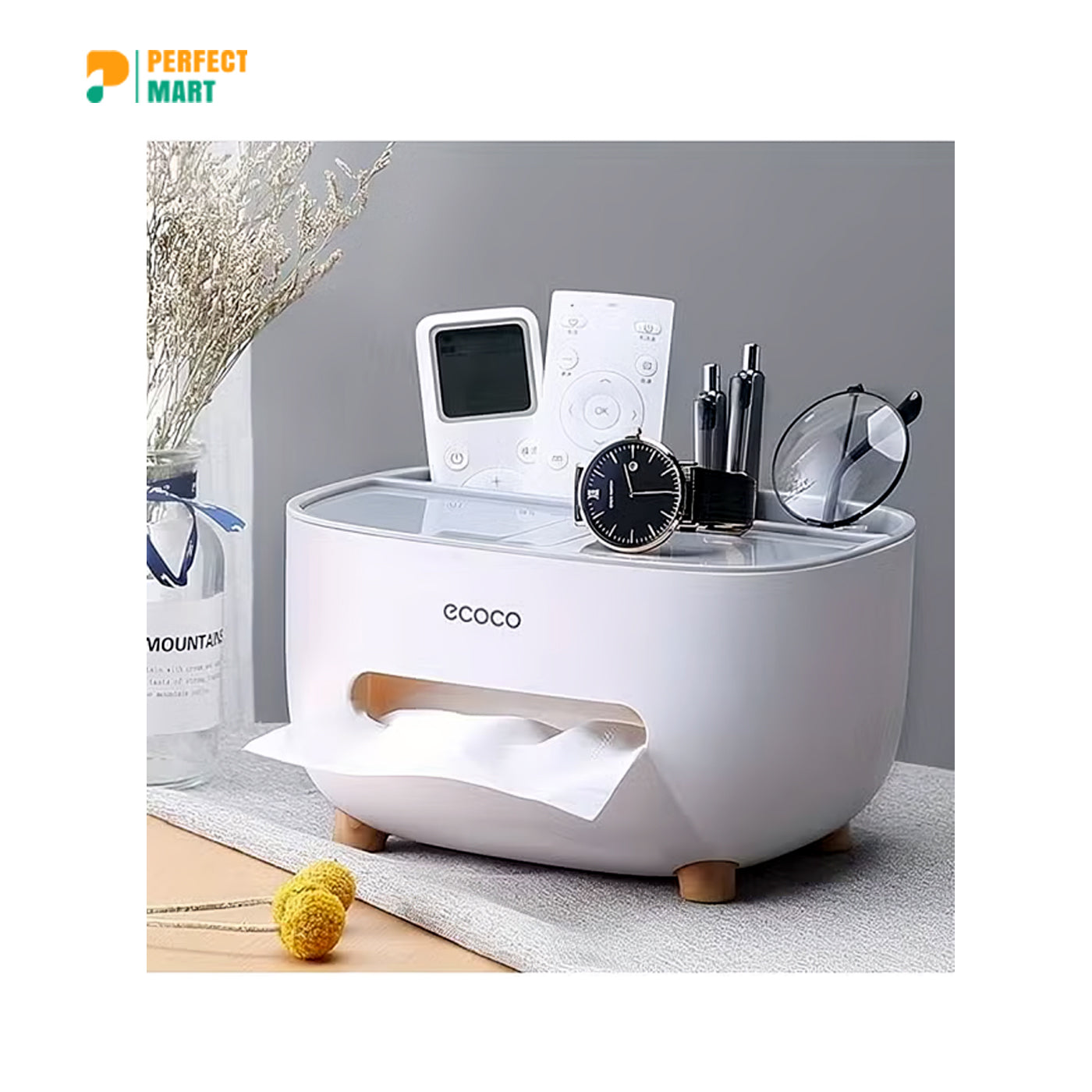 Ecoco Desktop Tissue Box