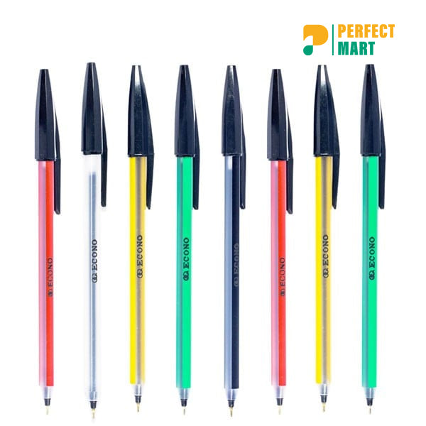 Econo Ball Pen Black Ink - 10 Pcs