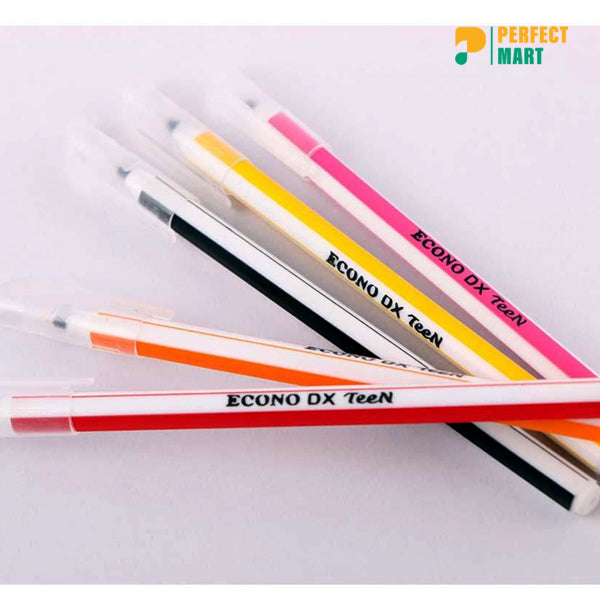 Econo DX Teen Ball Pen Black Ink - 10 Pcs