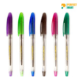 Econo Full Time Ball Pen Black Ink - 6 Pcs