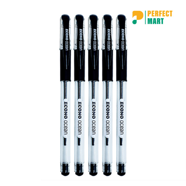 Econo Ocean Ball Pen Black Ink - 5Pcs