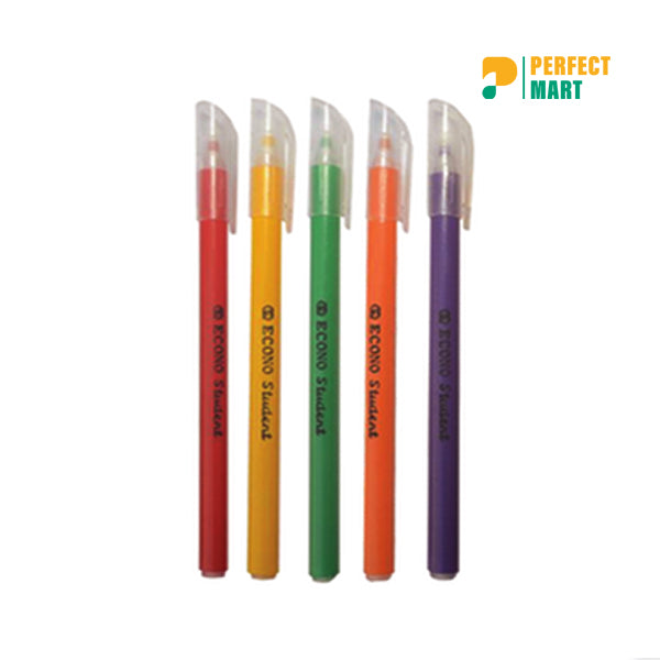 Econo Student Ball Pen Black Ink - 10 Pcs