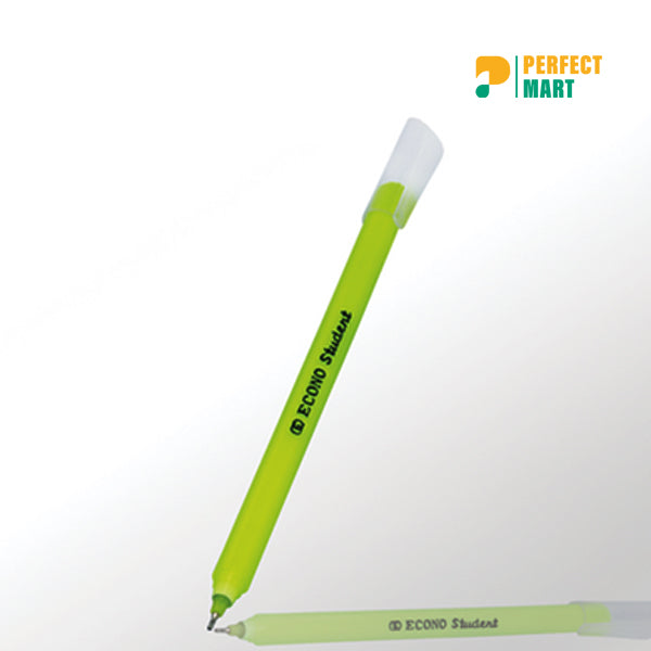 Econo Student Ball Pen Black Ink - 10 Pcs