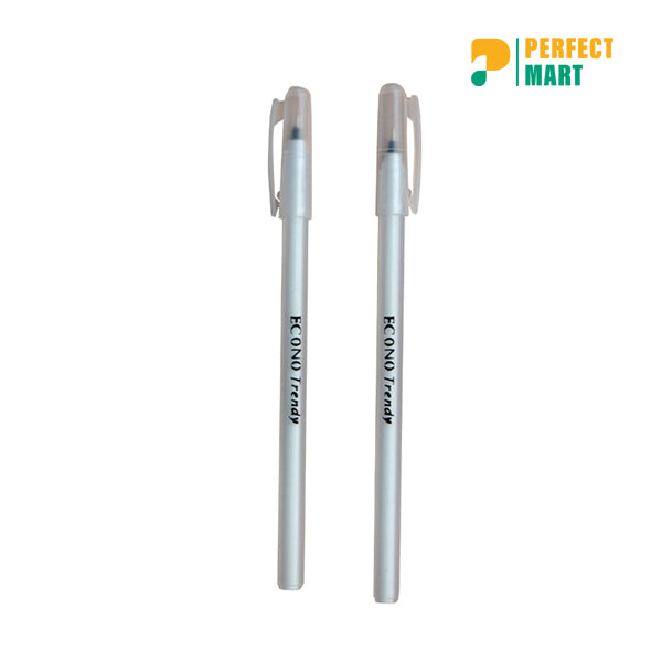 Econo Trendy Ball Pen Black Ink - 10 Pcs