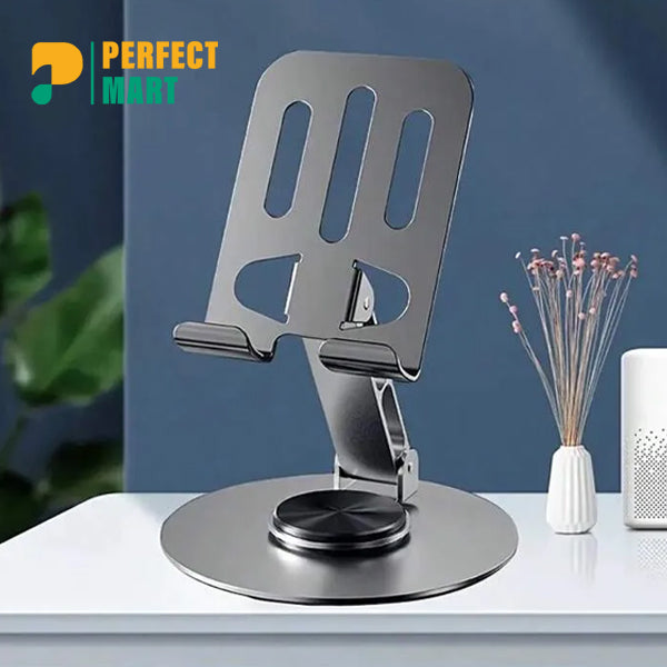 Full Metal Folding 360 ° Rotating Desktop Mobile Phone Holder Stand