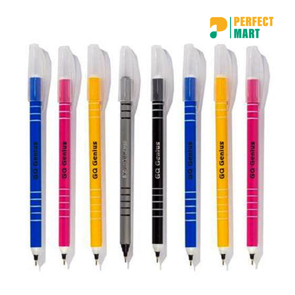 GQ Genius Ball Pen Black Ink - 10 Pcs