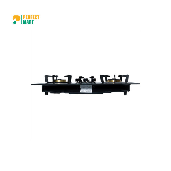 Gazi TG-203 Smiss Tampered Glass Brass Burner LPG Gas Stove