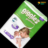 Giggles Premium Belt System Diaper (Newborn) (2-5 Kg) (56 Pcs)