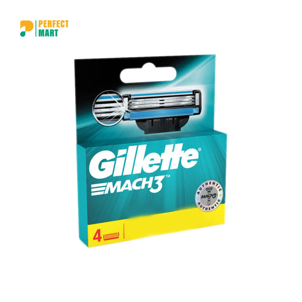 Gillette Mach3 Blade Cartridges Set 4 Pcs