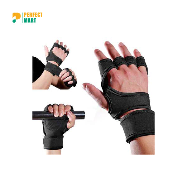 Gym Gloves For Unisex - Black