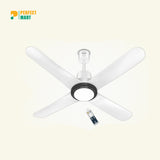 Havells Libeccio BLDC UL - 1200mm ABS Blades RF Remote 4 Blade Underlight Ceiling Fan (Pearl White) H-304