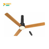 Havells Elio Prime UL - 1200mm 100% Copper BLDC RF Remote Four Mode Ceiling Fan (Pine Wood Matte Black) H-303