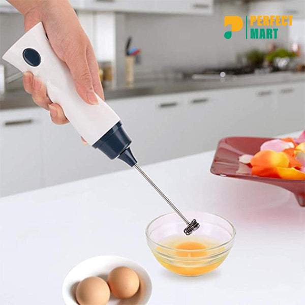 Handheld Electric Coffee Mixer Frother Egg Beater With Cover