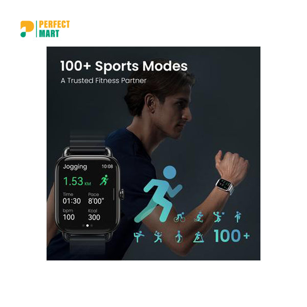 Haylou RS4 Plus Retina Amoled FHD Screen Smart Watch With spO2 Black