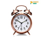 Heavy Copper Twin Bell Alarm Clock