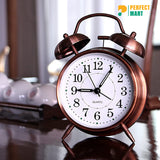 Heavy Copper Twin Bell Alarm Clock