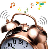 Heavy Copper Twin Bell Alarm Clock