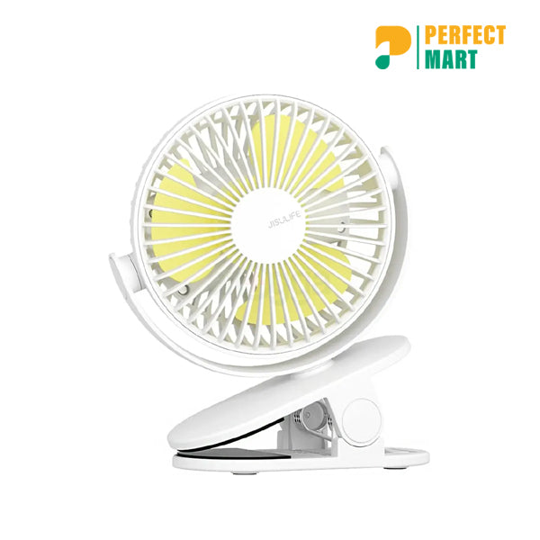 JISULIFE FA18S Portable Clip Fan USB Rechargeable With 4000mAh Battery