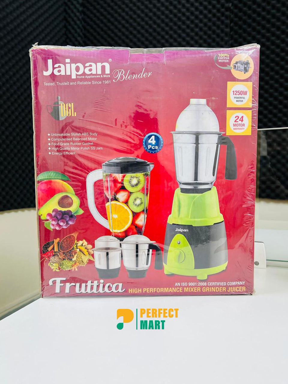 Jaipan Fruttica 4 in 1 Mixer Grinder 1250 Watt