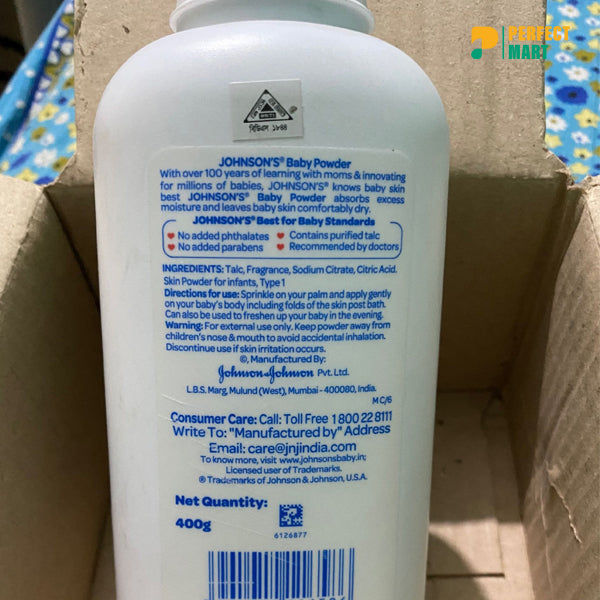 Johnson's Baby Powder Natural 400gm