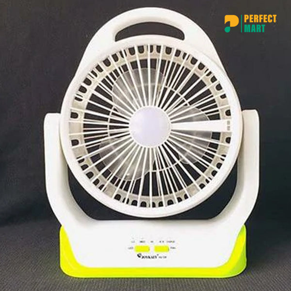 Joykaly YG-729 Rechargeable ACDC 8 Inch Fan with LED Light