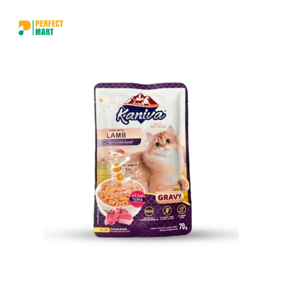 Kaniva Cat Pouch Tuna With Lamb In Gravy Pouch 70g