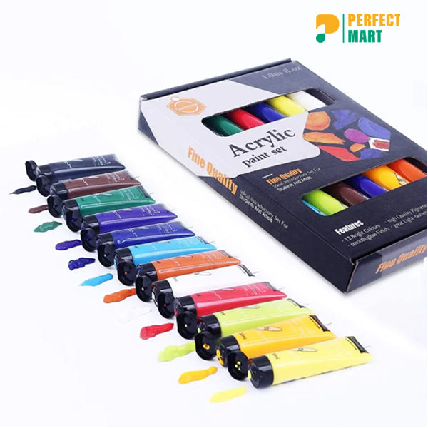 Keep Smiling Acrylic Color Set 12 Tubes 30ml