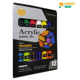 Keep Smiling Acrylic Color Set 12 Tubes 30ml