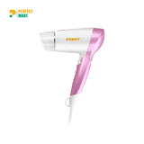 Kemey Professional Hair Dryer Hot and Cool Medium Size Heavy Duty 1600watts - KM-6833