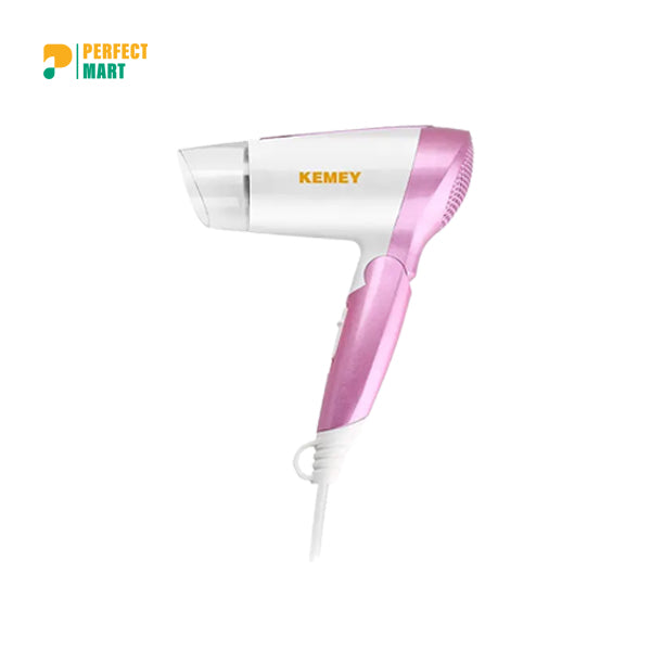 Kemey Professional Hair Dryer Hot and Cool Medium Size Heavy Duty 1600watts - KM-6833
