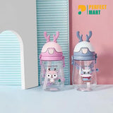 Kids’ Cartoon Straw Teapot Water Bottle- 450ml