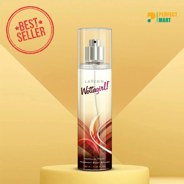 Layer'r Wottagirl Vanilla Twist Body Splash For Women – 135ml