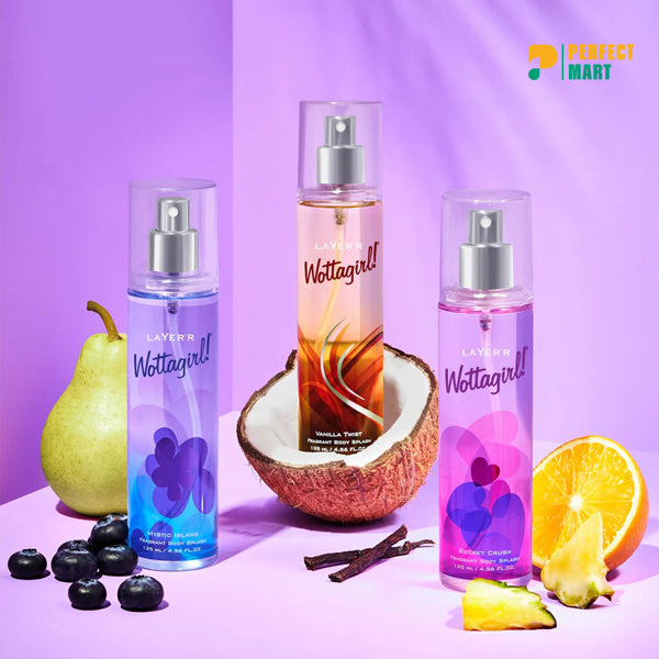 Layer'r Wottagirl Vanilla Twist Body Splash For Women – 135ml