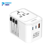 LDNIO Z8 3 USB Ports 45W GaN Travel Adapter