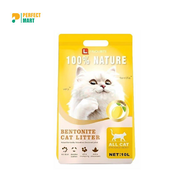 L Favourite Bentonite Cat Litter Lemon 10L