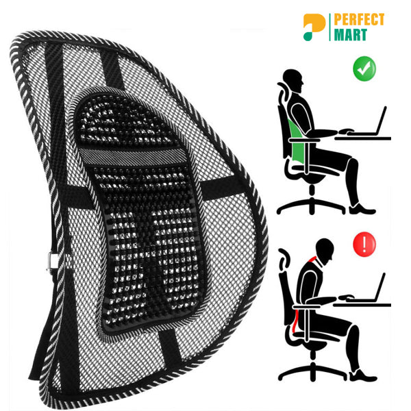Lumbar Support Cushion - Ergonomic Right Back Support for Chairs and Seats