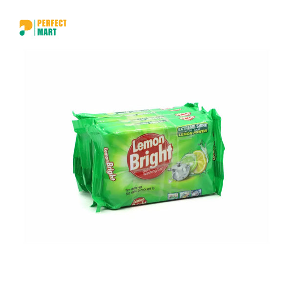 Lemon Bright Dish Washing Bar 100gm (Buy3 Get1 Free)