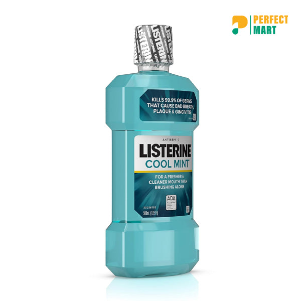 Listerine Coolmint Liquid Mouthwash (500ml)