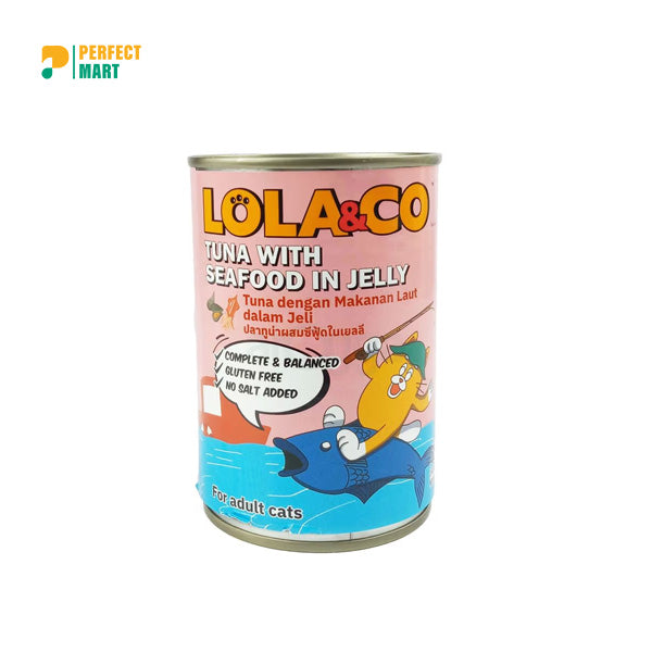 Lola & Co Can Tuna with Seafood in Jelly 400gm