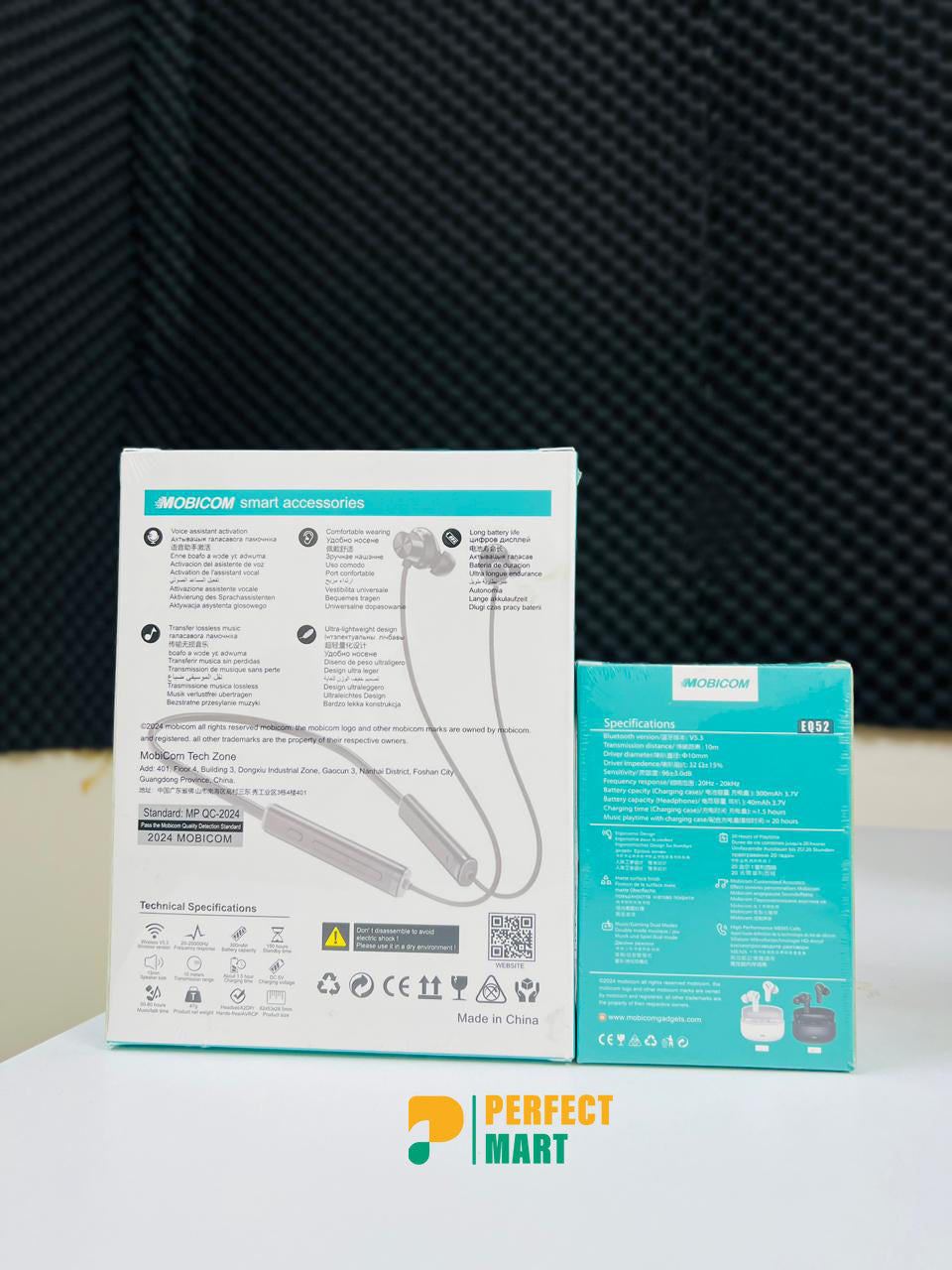 Mobicom EQ52 ANC Earbuds and Buds Wireless 5 ENC Neckband Combo