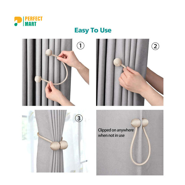 Magnetic Curtain Tiebacks - Convenient Drape Tie -1pcs