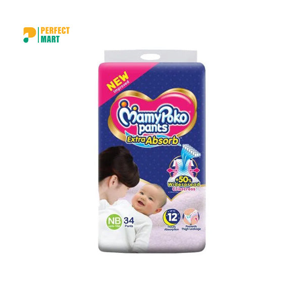MamyPoko Pants Newborn (0-5 Kg) (34 Pcs)