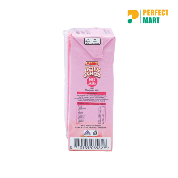 Marks Active School Milk Shake Strawberry 125ml