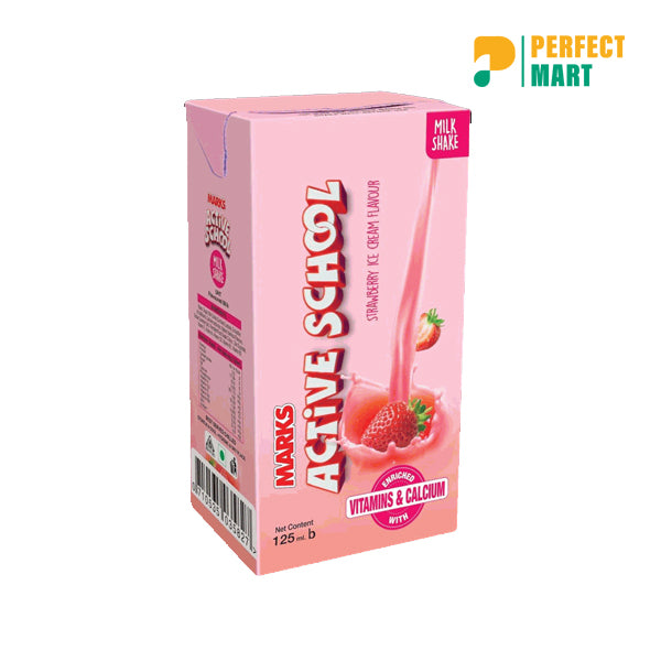 Marks Active School Milk Shake Strawberry 125ml