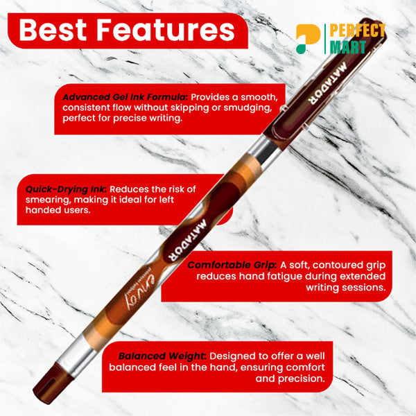 Matador Envoy Premium Ballpen Black Ink - 5 Pcs